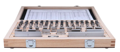 Must-Have Pro Grade 81-Piece Steel Gauge Block Set With Grade B Accuracy, Corrosion-Resistant Precision Gauge Block Kit Including Manufacturer Certificate, Calibrated For 68 Degrees F (20 C), P900-S581