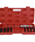 Heavy Duty 9 Piece Bearing Puller Kit With Blind Hole Slide Hammer Internal Extractor Remover Set, red case, 8mm-32mm collets