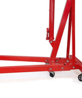 Savage Folding Hydraulic Engine Hoist Stand, 2 Ton Cherry Picker With 4000 Lbs Capacity sturdy base and wheels for mobility.