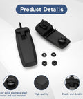Premium Rear Window Liftgate Hinge Set For Right And Left Glass Hinge Replacement Easy Bolt On Upgrade For 2008 2009 2010 2011 2012 Ford Escape Mercury Mariner Mazda Tribute Replaces 8L8Z78420A68C 8L8Z78420A68D, shown with stainless steel construction and mounting bolts.