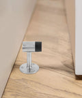 Heavy Duty Zinc Alloy Door Stopper For Bedroom And Balcony Doors Quiet Windproof Design With Rubber Head Pet Safe on wood floor