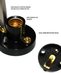 Close-up of 25 Pack E10 Mini Bulb Holders for LED Halogen and CFL Bulbs, showing screw-type socket with brass contact and mounting holes.