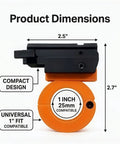Laser Measuring Tool For Firewood And Chainsaw Work With Adjustable Log Length Guide For Quick Accurate Cuts No Fuss Setup Fewer Rechecks And Time Saving Outdoor Wood Cutting Marker Accessory For Efficient Firewood Prep. compact 1-inch fit, 2.7-inch orange and black design