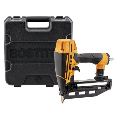 Finish Nail Gun 16 Gauge Pneumatic Nailer With Clip Head Design Includes Carrying Case