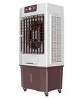 Portable Evaporative Air Cooler With Massive Water Tank And Two Frozen Ice Packs For Quick Room Chill, 125x42x62 cm, ideal for everyday home office use.
