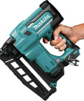 Cordless 18V LXT 16 Gauge Straight Finish Nailer, 2-1/2 Inch Nails, handheld, tool only, shown in teal