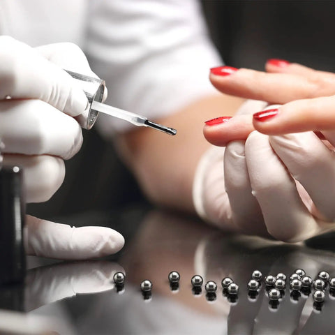 Top Shelf Rock Solid 316 Stainless Steel Paint Mixing Balls And Nail Polish Stirring Beads Smooth Rolling 4mm Metal Bearing Spheres for nail polish application.