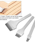 Pro Grade Leather Stitching Punch Set For Bag Making And Wallet Repair, French Style Pricking Irons And Saddlestitch Chisels shown