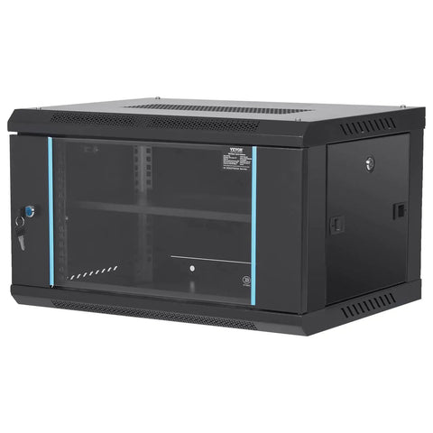 Slick Wall Mount Network Server Cabinet 6U Rack Enclosure Featuring Locking Glass Doors And 14.8 Inch Depth Secure Your IT And AV Gear Tight Footprint Maximizes Office Space Rock Solid Build Handles Heavy Loads Smoothly