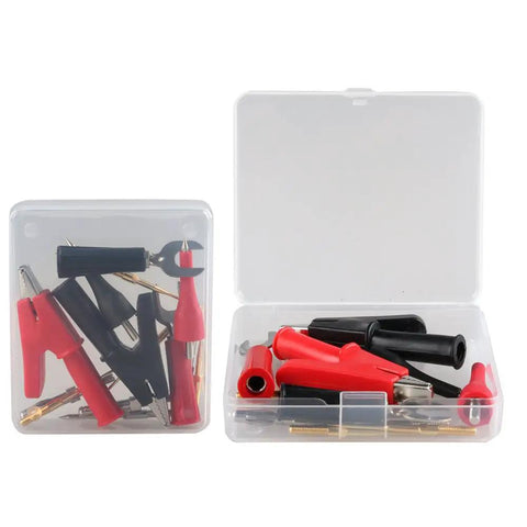 Pro Grade Digital Multimeter Test Lead Kit With Alligator Clips, Replaceable Probes, 16 Piece Set in plastic cases