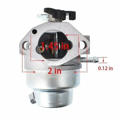 Lawn Mower Carburetor Kit For GCV135 GCV160 GC135 GC160 Engines Replacement Part with precise fuel control and measurements shown