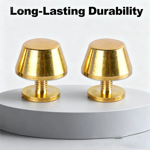 Top Shelf Solid Brass Nailhead Studs With A Killer Gold Shine Featuring No Fuss Flat Head Screw Back Rivets Made For Heavy Duty Leather Handbag Fixes And Smooth Diy Craft Projects That Truly Deliver, two gold 12mm rivets.