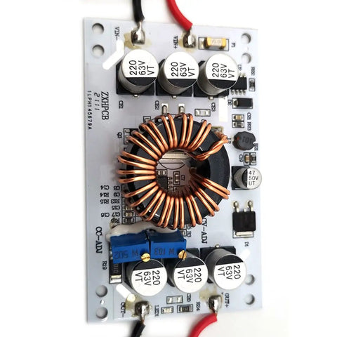 Heavy Duty Constant Current Boost Converter Dc To Dc Step Up Power Module Delivering 600W Clean Juice and 10A Steady Output close-up view.
