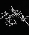 Heavy Duty Plated Carbon Steel Drilling Screws Set 800 Pcs M2 Cross Flat Head Self Tapping Woodworking Fasteners on black background