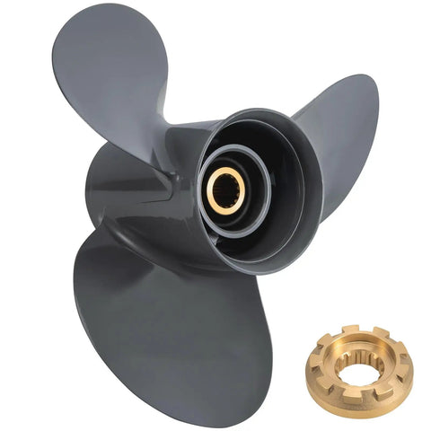 Honda Outboard Propeller Beefed Up Upgrade 13 1 4 Inch Diameter By 17 Inch Pitch Aluminum 3 Blade Right Hand 15 Spline Fits 60 130HP Engines OEM 58130 ZW1 017AH