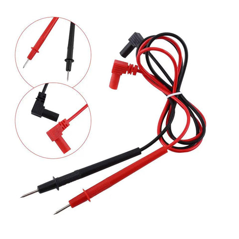 Red and black leads for Digital Clamp Multimeter With Large LCD Display For AC And DC Voltage Current And Resistance Testing Handy Workhorse