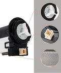 Washer Drain Pump Replacement DC31-00054A Fits Front Load Washers With No Drain Drama Fix For WF448AAP XAA WF210ANW XAA WF220ANW XAA WF448AAW XAA WF328AAW XAA WF330ANW XAA WF218ANW XAA WF350ANW XAA DC31-00016A AP4202690 black plastic pump