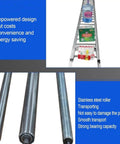 Heavy-Duty Galvanized Steel Roller Conveyor 30 By 100 Cm Built To Haul Rust-Resistant Rollers And A No-Power Slide System For Quick Smooth Material Handling And Effortless Transport, stainless steel rollers transporting boxes