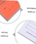 Three Part Carbonless Invoice And Receipt Book Pad For Small Biz Fast Billing Clear Order Forms Cash Receipts Handy Record Keeping For Stores Warehouses Retail And Repair Shops material display with invoice pad detail