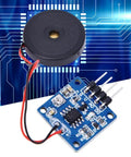 2 Pack Piezoelectric Vibration Sensor Module With 5V DC AD DO Output High Sensitivity Vibration Switch, circuit board focus.