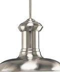 Three-Light Brushed Nickel Farmhouse Pendant Light With Summer Linen Shade, Vintage Train Station-Inspired Swivel Stem