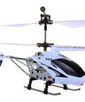 Divo S107G Phantom 3CH Infrared RC Helicopter With Gyro Stabilizer And LED Lights, Ultra Fun Mini Indoor Flight Toy, White