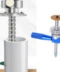 Inside Pipe Cutter With One Quarter Inch Hex Shank, Easy Depth Lock, displaying cutting mechanism and pipe compatibility