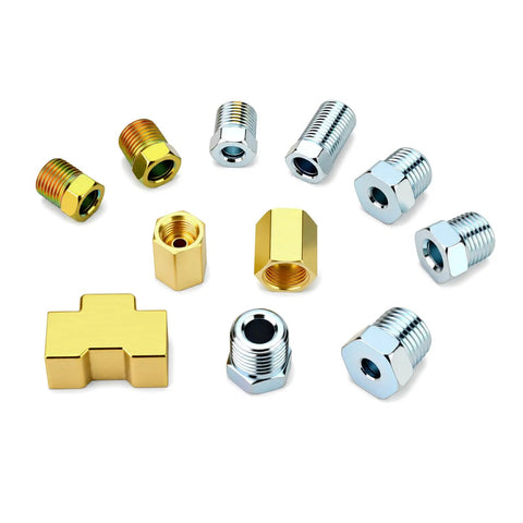 Get Your Ride Rocking With This Ultimate 104Pcs Brake Line Fittings Kit Featuring High Temp Brass Nuts Unions And Tees For 3/16 Inch 1/4 Inch Lines That Last A Lifetime Without Rust Or Leaks brass and steel brake line fittings