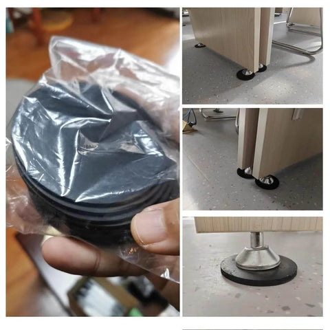 Black Rubber Sheets Bulk Pack Of 10 Vibration Dampening Gasket Pads 6mm Thick Heavy Duty Shock Absorbing Discs under furniture
