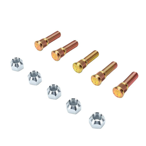 Upgrade Your Ride With Heavy Duty Wheel Studs And Lug Nuts Kit Featuring 1/2 Inch 20 Thread Pitch For Secure Hub Bolt Installation On Most Cars With High Strength Steel Construction For Ultimate Grip On The Road, wheel studs and lug nuts