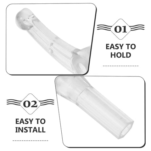 2 Pack Plastic Capsule Machine Replacement Parts For Vending Machines Easy Install Durable Hardware Accessories To Improve Dispensing Flow Reduce Jams And Simplify Coin Operated Machine Repairs, transparent plastic parts