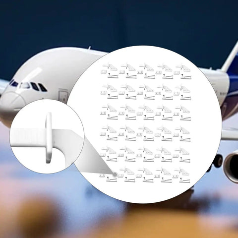 Close-up of 30 Pieces RC Aircraft Control Sets 8.1 Cm for DIY Fixed Wing Planes Repair with Screws, showing detailed components.