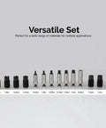 Handheld Power Punch Kit For Precise Holes In Sheet Metal Up To Sixteen Gauge With Chrome Vanadium Cr V Punches and Dies Set