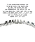 44 Piece Torx Socket Set For Auto Work With 1/4 And 3/8 Inch Drives, Heat Treated Alloy Steel Sockets, Posi Grip Design in EVA Tray