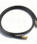 Beefy Heavy Duty Vacuum Hose Three Eighths Inch Six Foot For HVAC Quick Evacuation Black High Pressure 800 PSI Working Pressure 4000 PSI Burst Strength Durable And Flexible.