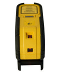 Professional Grade Self Leveling Laser Level Built Tough For The Jobsite showing front view with red beam indicators.