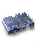 Top Shelf Pneumatic Push To Connect Fittings Kit featuring 62 Pieces Of 6mm OD Air Tube Pipe Connectors For Quick And Easy Tool Free Installation With Secure Sealing Structure And Smooth Release Rings Perfect For Any Garage Or Workshop Setup You Need., clear organizer box with 6mm pneumatic push fittings