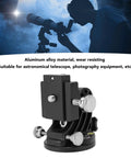 Latitude Adjustment Base For Telescope Mounts And Astronomy Gear Three Eighth Inch Quick Setup 0 To 90 Degree Adjustable Equatorial Wedge Mount For Stable Tracking And Precise Polar Alignment All Black