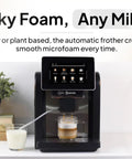 Super Automatic Espresso Machine With Built In Grinder And Milk Frother For Home Use, Create Latte Cappuccino Macchiato