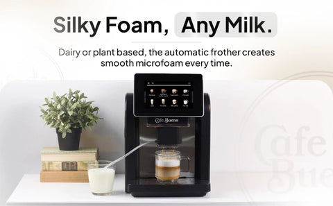 Super Automatic Espresso Machine With Built In Grinder And Milk Frother For Home Use, Create Latte Cappuccino Macchiato
