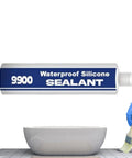 Tough As Nails Heavy Duty Waterproof Sealant Polymer Bonding Adhesive Multi Material Caulk With High Viscosity Formula Creates Airtight Seals For Durable Leak Proof Protection Without Any Sweat with brush and tub.