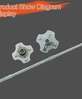 Rugged Rear Axle Shaft Plus Two Wheel Hub Kits For Honda Foreman 500 Trx500 Atv 2005 Through 2009 And 2011, metal parts shown.