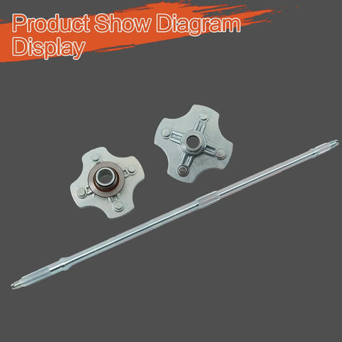 Rugged Rear Axle Shaft Plus Two Wheel Hub Kits For Honda Foreman 500 Trx500 Atv 2005 Through 2009 And 2011, metal parts shown.