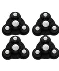 Smooth As Rollin Butter Self Adhesive Caster Wheels With Silent Operation And Heavy Duty 300kg Load Limit For Stress Free No Drill Furniture Relocation In Classic Black Nylon, set of 4 black nylon caster wheels.