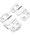 Heavy Duty Interlocking Flush Mount Brackets With Screws For Picture Frames Headboards And Sofas Stainless Steel Z Clips Hardware For Art Gallery Wall Mounting, 5.3cm x 3cm
