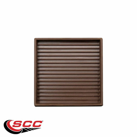 Non Slip 3x3 Inch Square Rubber Caster Cups For Couches Chairs Beds And Other Furniture Anti Skid Floor Protectors Brown Set Of 4 Keeps Legs Stable And Floors Scratch Free Ideal Under Sofas Recliners And Tables