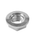 Heavy Duty M24x2.0 Axle And Shaft Spindle Nuts Pair Rock Solid For Ford F150 Lincoln Navigator Cadillac CTS Chevy Trucks Rust Proof No Worries Installation Hardware - Close-up view of a carbon steel axle spindle nut.