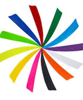 Colorful fletching vanes in spiral form from Dope Turkey Feather Archery Fletching Set 50 Pcs 4 Inch And 5 Inch Vanes Right Wing Left Wing.