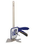 IRWIN Quick-Lift construction jack with blue handle and metal body; lifts up to 10 in, 330 lb capacity.