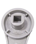 Reinforced Diverter Handle Knob For Spa Hot Tub 4 Inch Long 2 Inch Wide Gray Easy Swap Replacement Part Fits Most Standard 2 Inch Diverter Valves With Square Hole Tutorial Video Included, showing top view with square hole.